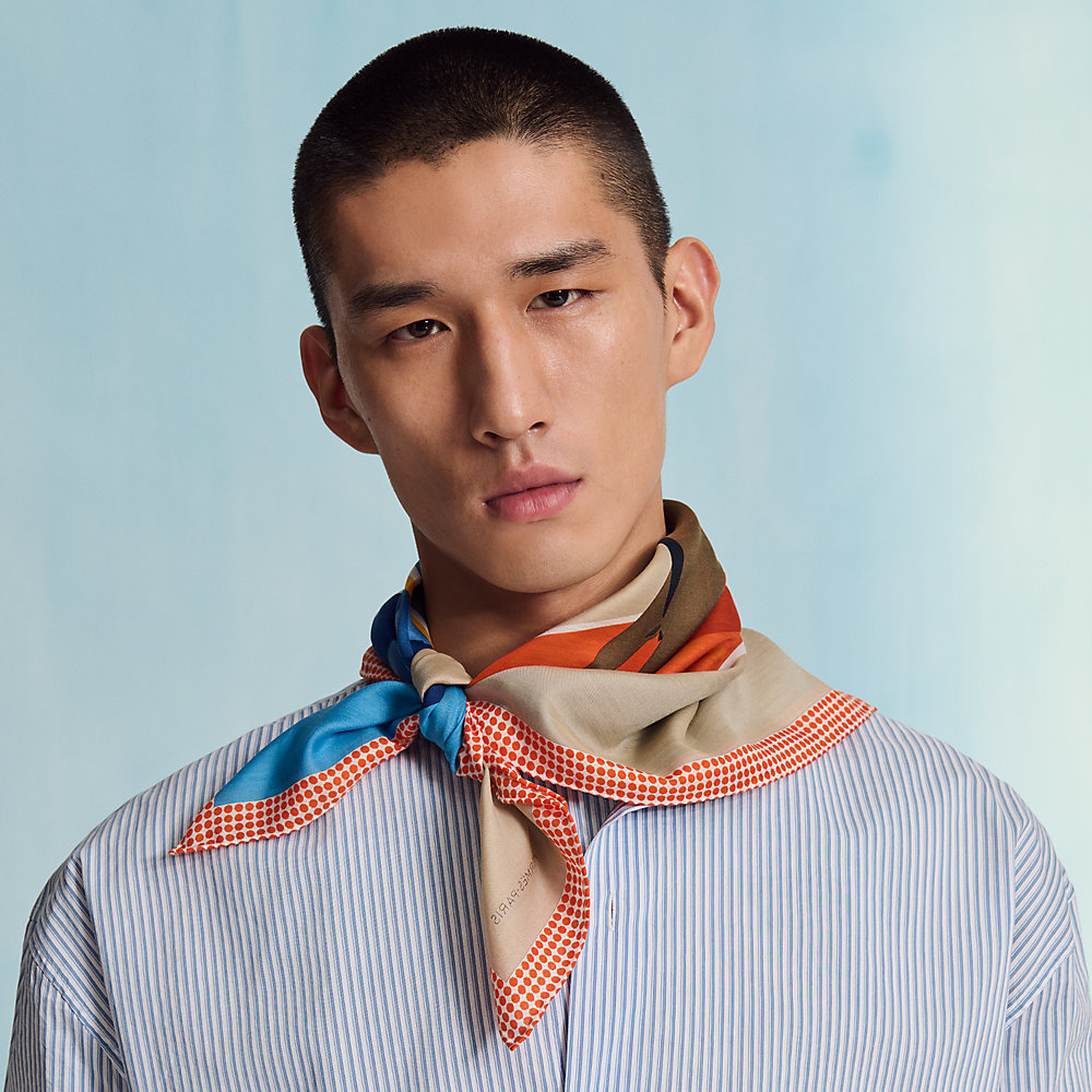 Cheval Tete en Bas scarf 65 - Orange | Hermès Denmark